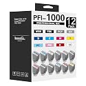 Pro 1000 Ink cartridges PFI-1000 12 Color Pack Ink Tank 80ml Replacement for Canon PFI-1000 Ink Cartridges Compatible for imagePROGRAF PRO 1000 Printer (12Pack,MBK/PBK/C/M/Y/R/GY/B/PGY/PC/PM/CO)