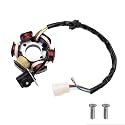 PRO BAT 6 Coils 5 Wires Stator Magneto ATV Magneto Stator Plate for 50cc 70cc 90cc 110cc 125cc Engine Chinese Scooter Dirt Bike Taotao Sunl Roketa