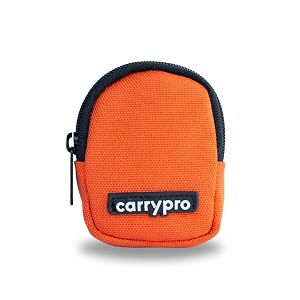 carrypro pro coin pouch with zipper for multipurpose usage for adults and kids small size pack of 1 hot orange