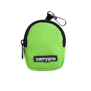 carrypro pro coin pouch with zipper for multipurpose usage for adults and kids small size pack of 1 neon green