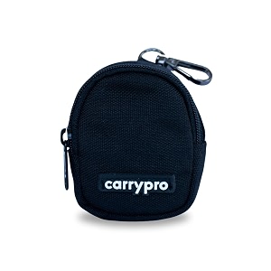 carrypro pro coin pouch with zipper for multipurpose usage for adults and kids small size pack of 1 black