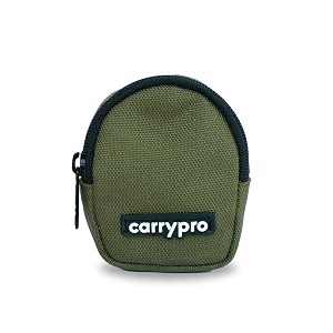 carrypro pro coin pouch with zipper for multipurpose usage for adults and kids small size pack of 1 olive green