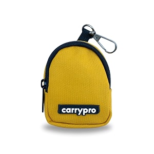 carrypro pro coin pouch with zipper for multipurpose usage for adults and kids small size pack of 1 yellow pu