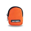 CarryPro PRO Coin Pouch with Zipper for Multipurpose Usage for Adults and Kids, Small Size, Pack of 1 (Hot Orange)