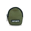 CarryPro PRO Coin Pouch with Zipper for Multipurpose Usage for Adults and Kids, Small Size, Pack of 1 (Olive Green)