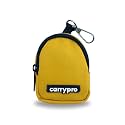 CarryPro PRO Coin Pouch with Zipper for Multipurpose Usage for Adults and Kids, Small Size, Pack of 1 (Yellow PU)