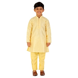 Pro-Ethic Style Developer Boys Silk Solid Kurta