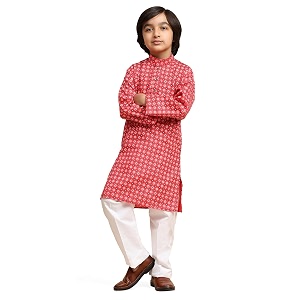 Pro-Ethic Style Developer Boys Silk Floral Kurta