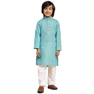 Pro-Ethic Style Developer Boys Silk Floral Kurta
