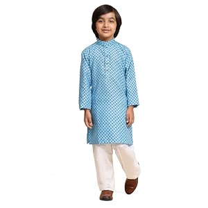 Pro-Ethic Style Developer Boys Silk Floral Kurta