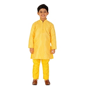 Pro-Ethic Style Developer Boys Silk Solid Kurta