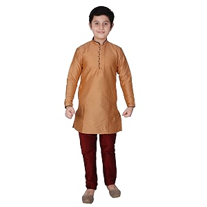 pro-ethic style developer handloom jacquard silk kurta set for boys  traditional ethnic wear  indian dress for kids  pack of 1 s-117