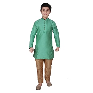 pro-ethic style developer handloom jacquard silk kurta set for boys  traditional ethnic wear  indian dress for kids  pack of 1 s-117