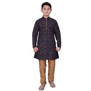pro-ethic style developer handloom jacquard silk kurta set for boys  traditional ethnic wear  indian dress for kids  pack of 1 s-117