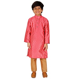 pro-ethic style developer handloom jacquard silk kurta set for boys  traditional ethnic wear  indian dress for kids  pack of 1 s-117