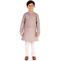 Pro-Ethic Style Developer Boys Cotton Pro Ethnic Style Developer Kurta Pajama Set | Traditional Ethnic Wear| | Striped | (S-184)