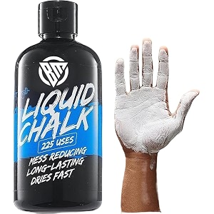 bodymechanicsglobal pro grade liquid chalk 200 ml 225 uses mess-free chalk for weightlifting calisthenics 200 grams