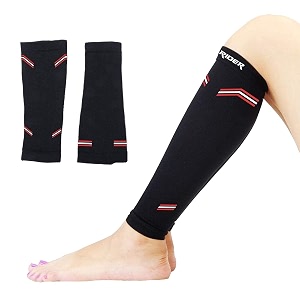calf compression leg runner compression socks anterior tibial stress syndrome varicose vein and calf pain relief ideal protection for running cycling maternity xl black