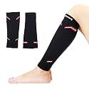 Calf Compression Leg, Runner Compression Socks, Anterior Tibial Stress Syndrome, Varicose Vein and Calf Pain Relief, Ideal Protection for Running, Cycling, Maternity (XL, BLACK)