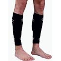 Calf Compression Leg, Runner Compression Socks, Anterior Tibial Stress Syndrome, Varicose Vein and Calf Pain Relief, Ideal Protection for Running, Cycling, Maternity (L, BLACK)