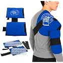 PRO ICE Shoulder Elbow Ice Therapy Wrap for Youth - Excellent for Treating Rotator Cuff injuries, Elbow Joint and Muscle Inflammation - Reusable Ice Packs Included - Arm Ice Pack Wrap for Pitchers