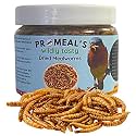 Pro-Meal Dried Mealworms - High Protien Treat Food For Aquarium Fishes Like Arowana, Flowerhorn &amp; Birds, Reptiles, Monkeys &amp; Other Pets Of All Life Stages (30Gm), 1 Count