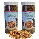 Pro-Meal Dried Mealworms - High Protien Treat Food For Aquarium Fishes Like Arowana, Flowerhorn And Birds, Reptiles, Monkeys And Other Pets (500Gm),All Life Stages, 1 Count