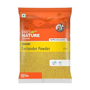 pro nature organic coriander powder 100g