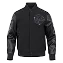 Pro Standard Mens WNBA Classic Triple Black Varsity Jacket