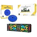 PRO365 Waist Disc Acupressure With Magnets Reflexology Slimming Abdominal 2 in 1 tummy twister Yellow With Pushup Board Combo Ab Exerciser