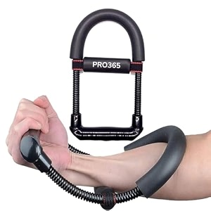 pro365 wrist forearm strengthener adjustable resistance grip trainer for hands wrists arm workouts improves grip strength