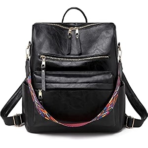 proarch medium 26l backpack purse for women convertible travel vintage pu leather shoulder backpack