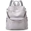 ProArch Medium 26L Backpack Purse for Women Convertible Travel Vintage PU Leather Shoulder Backpack