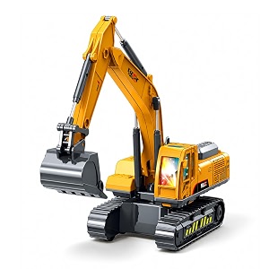 150 unbreakable friction power crane toy with light amp sounds cable 360 degree rotating towing pull back vehicles construction truck toy for 3 year kids boys girls