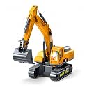 1:50 Unbreakable Friction Power Crane Toy with Light & Sounds, Cable 360 Degree Rotating Towing Pull Back Vehicles Construction Truck Toy for 3+ Year Kids Boys Girls