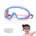 PROBEROS Kids Swimming Goggles 6-12 Anti-Fog Leakproof With Ear Plugs