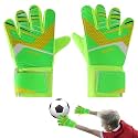 PROBEROS Football Goalkeeper Gloves Latex Palm Adjustable Strap Blue Size-7