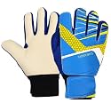 PROBEROS Football Goalkeeper Gloves Latex Palm Adjustable Strap Blue Size-7
