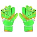 PROBEROS Football Goalkeeper Gloves, Latex Palm, Wrist Strap, Green Size 7