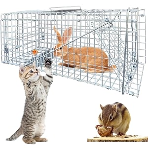 proberos cat trap cage humane live animal catcher 78x31x28cm