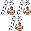 Proberos® Power Twister Arm Strength Trainer Dual-Bar Design Adjustable Resistance Levels Foam Padded Grip Spring Steel Construction Upper Body Forearm Wrist Training 3PCS