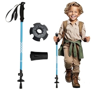 proberos 1 pc trekking pole for kids 403939 adjustable telescopic length with secure lock amp wrist band 200g lightweight aluminum alloy hiking stick hiking camping outdoor adventure