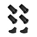 PROBEROS Trekking Pole Tips 4 Pcs 11mm Open Dia Rubber Caps