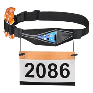 proberos ultralight running belt waist bag jogging race number belt bag sweatproof running bag zipper pouch running belt bag adjustable running belt bag for running jogging fitness marathon