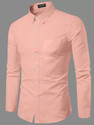 PROBEX INTERNATIONAL Men Solid Casual Orange Shirt