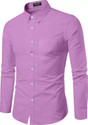 PROBEX INTERNATIONAL Men Solid Casual Pink Shirt