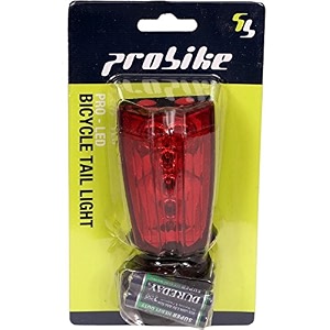 probike bicycle laser rear light 5 bright red led tail light