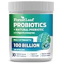 Probiotics for Men and Women, 100 Billion CFU, 26 Unique Strains, Men's and Women's Probiotic and Prebiotics Support Digestive Health, Gut Wellness, Energy, Mood, Immune, PH Balance (30 Caps)