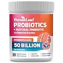 Probiotics for Women, 50 Billion CFU, 26 Unique Strains, Women's Probiotic and Prebiotics Support Digestive Health, w/ Cranberry, Hibiscus &amp; D-Mannose for Vaginal PH Balance, Urinary, Gut (30 Caps)