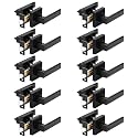 Probrico 10 Pack Privacy Door Handles,Heavy Duty Matte Black Door Lever Hardware,Keyless Interior Door Knob Lockset for Bedroom Bathroom